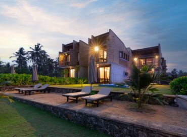 evening view of our villa