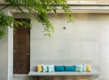 seating areas of the villas.
